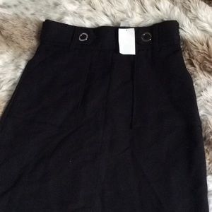H&M black A-line skirt new with tags